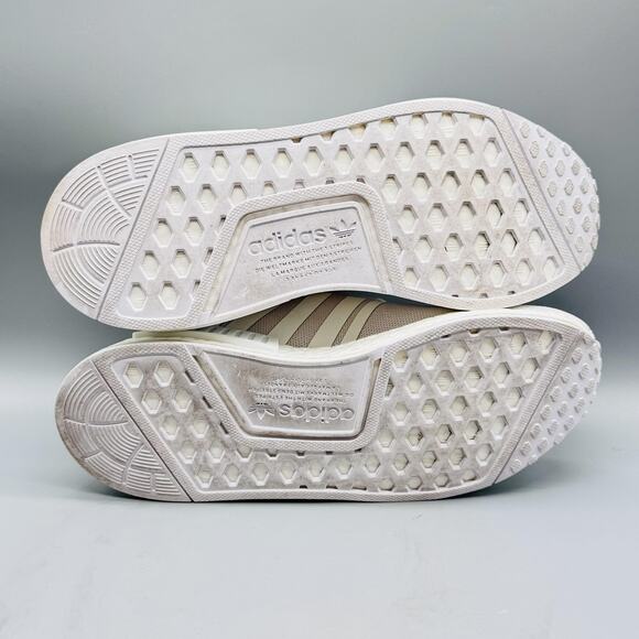 Adidas Shoes Womens 9 White Primeblue NMD R1 Athletic Running Sneakers Comfort - Picture 10 of 13